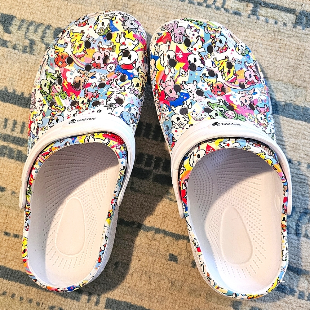 TOKIDOKI croc clog shoes size L 8-10